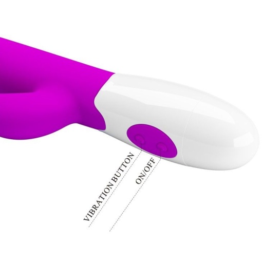 Vibrator rabbit elegant din silicon CENTAUR RABBIT VIBRATOR 20cm (inserabil 10cm) - Img 3