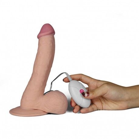 Vibrator realist cu ventuza si testicule The Ultra Soft Dude -20cm - Img 5
