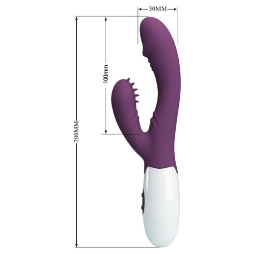 Vibrator stimulator dual Pretty Love - Andre Rabbit Vibrator &amp; G-Point Stimulator (Purple) - Img 2