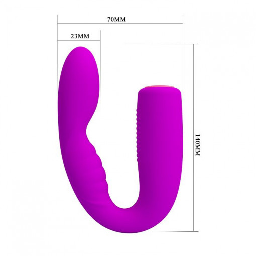 Vibrator super flexibil din silicon si cu 12 functii de vibratie Pretty Love Quintion - Img 2