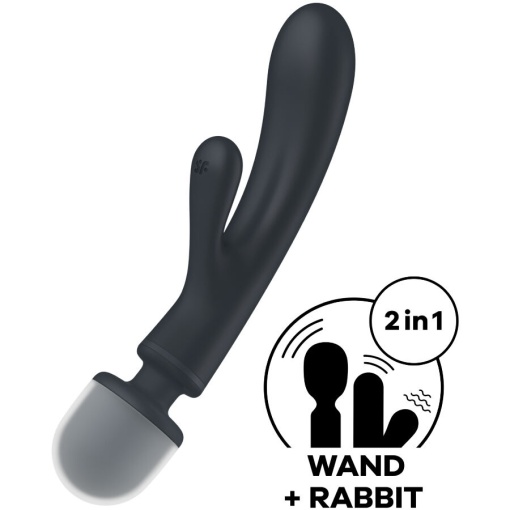 Aparat masaj Satisfyer - Triple Lover Rabbit Grey - Img 6