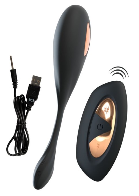 Bile vaginale 10 moduri de vibratie, 10 moduri de stimulare electrica Vibrating E-Stim Love Ball 18,6 cm - Img 2