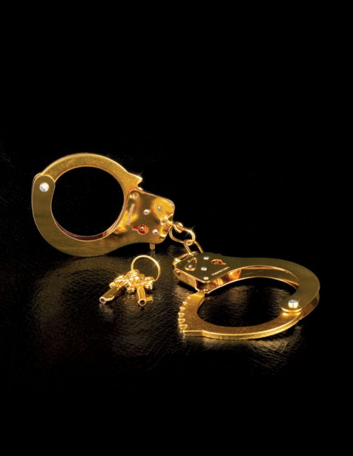 Catuse metalice de lux, din metal auriu FETISH FANTASY GOLD METAL CUFFS - Img 2
