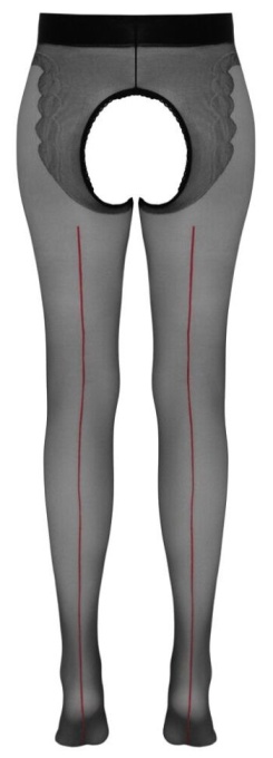 Ciorapi dama cu deschidere in zona intima Crotchless Tights, with decorative seam Marime S - Img 3
