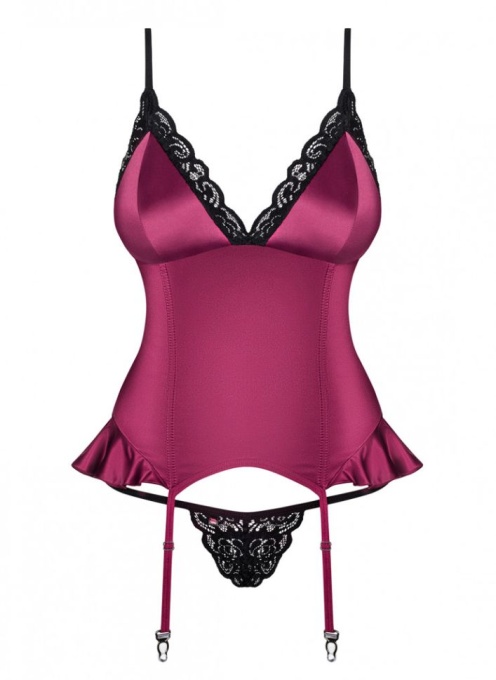 Corset si bikini Obsessive 845-COR-5, pink - S/M - Img 3