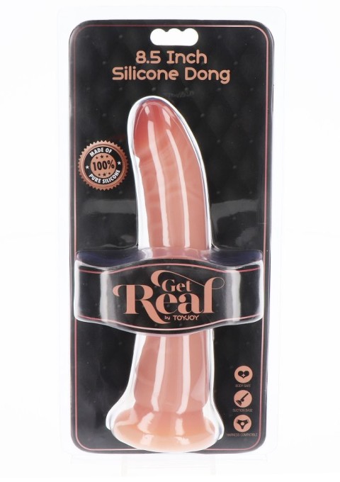 Dildo cu accente realiste precum vene si pliuri ale pielii Silicone Dong 8.5 Inch (21 cm)