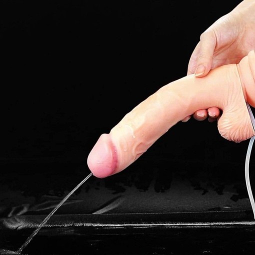 Dildo cu ejaculare Soft Ejaculation Cock With Ball 23cm - Img 5