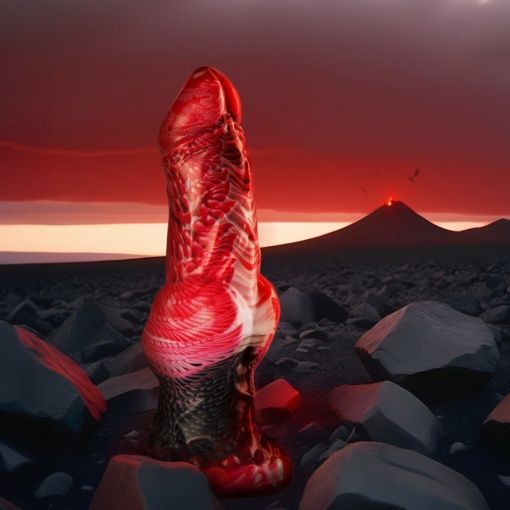 Dildo din silicon forma fantezista EPIC - HELIOS DILDO WITH TESTICLES HEAT AND ECSTASY - Img 8