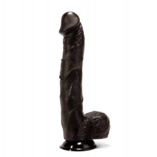 Dildo gigant flexibil cu ventuza de fixare X-MEN Paddy’s Cock Black 35cm x 6cm