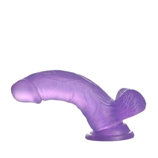 Dildo jelly mic realist  cu ventuza 6" Jelly Studs Crystal Dildo Small - Purple
