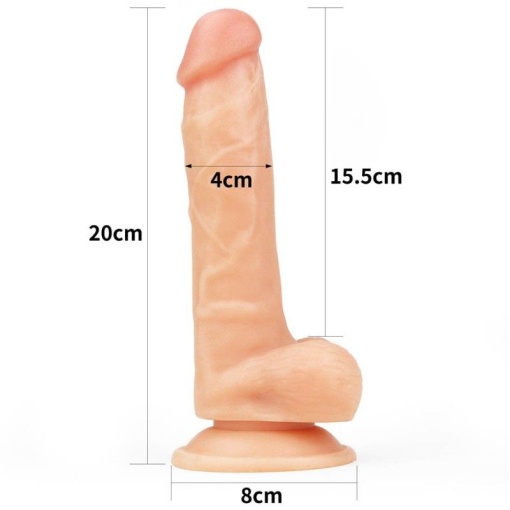 Dildo realist 8" The Ultra Soft Dude 20cm - Img 2