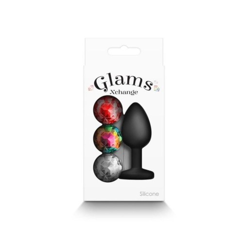 Dop anal Glams Xchange - Heart - Medium (8.1cm) - Img 2