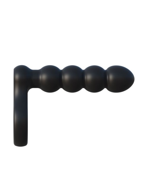 Inel penis cu vibratii, stimulator anal si telecomanda wireless DOUBLE PENETRATOR BLACK - Img 2