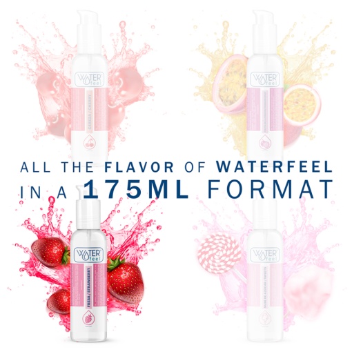Lubrifiant pe baza de apa cu aroma de capsuni Waterfeel - Strawberry Water-Based Lubricant 175 Ml - Img 5