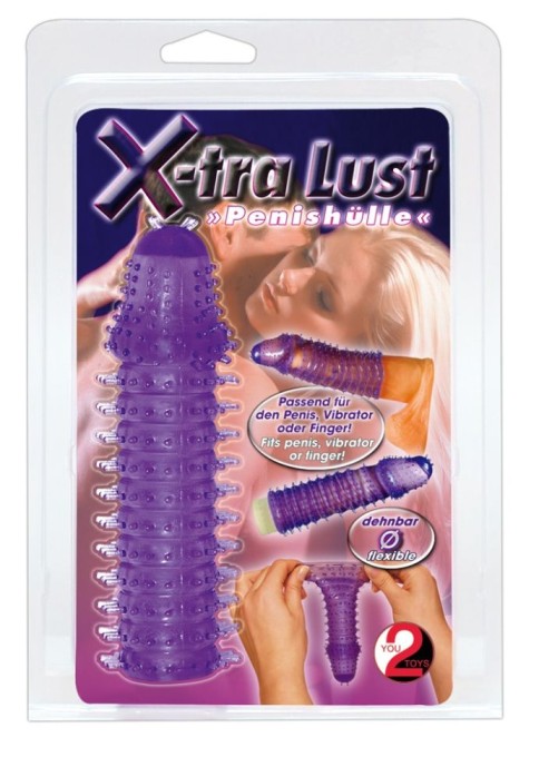 Manson flexibil cu cili moi pentru o extra-stimulare Xtra Lust Penis Sleeve (14,5 cm) - Img 3