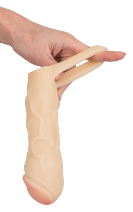 Manson prelungitor pentru penis flexibil cu un inel Thicker &amp; Bigger Extension (17 cm) - Img 4