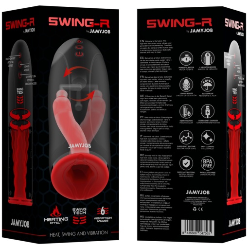 MAsturbator cu incalzire, vibratii si rotatii JamyJob SWING-R - Img 5