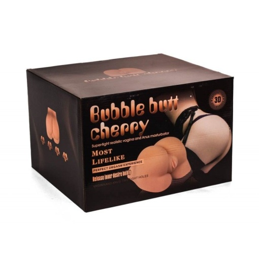 Masturbator marime mare cu dubla penetrare Bubble Butt Cherry - Img 3