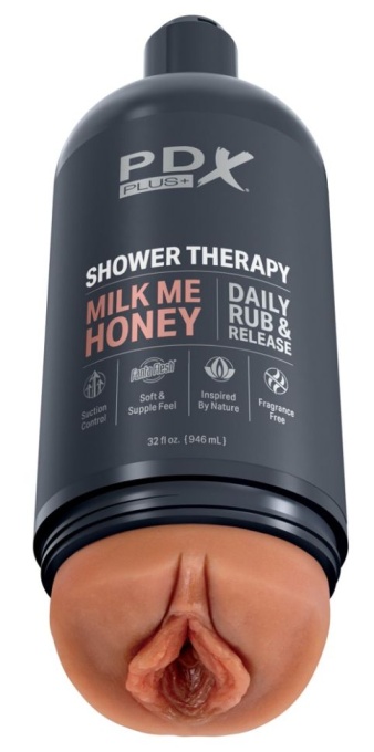 Masturbator Shower Therapy Milk Me Honey, Brown - Img 4