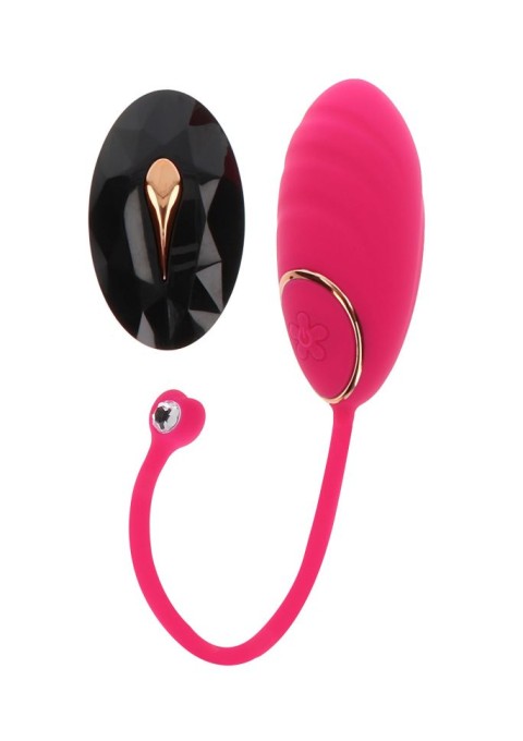 Ou vibrator cu telecomanda wireless Lily Remote Egg, pink (19.3cm) - Img 2