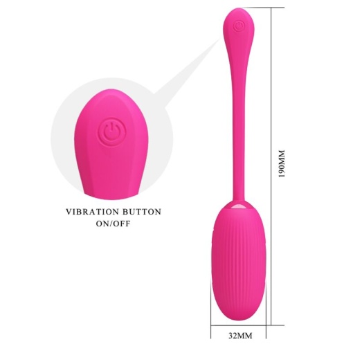 Ou vibrator inteligent Pretty Love - Doreen 12 moduri de vibrație și 3 moduri de șoc electric - Img 2