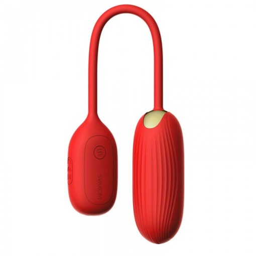 Ou Vibrator SVAKOM Muse Red - Music Control Bluetooth Silicon Rosu - Img 4