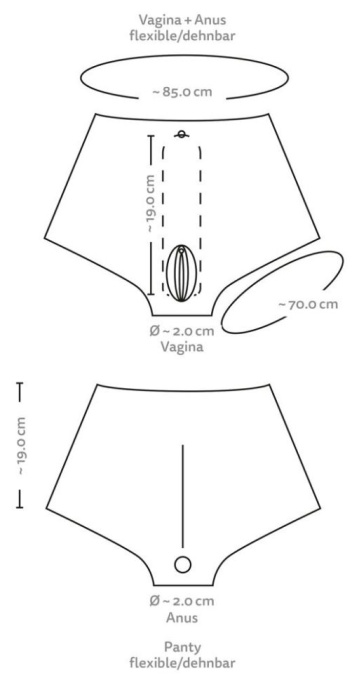 Pantaloni vulva cu vagin integrat Ultra Realistic Vagina Pants - Img 2