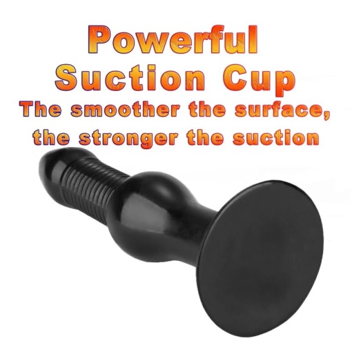 Plug anal fabricat din material prietenos cu pielea X-MEN Butt Plug Black (27.4cm x 6.3cm) - Img 4