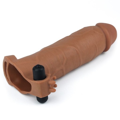 Prelungitor cu vibratii ADD 3 VIBRATING PENIS SLEEVE - Img 4