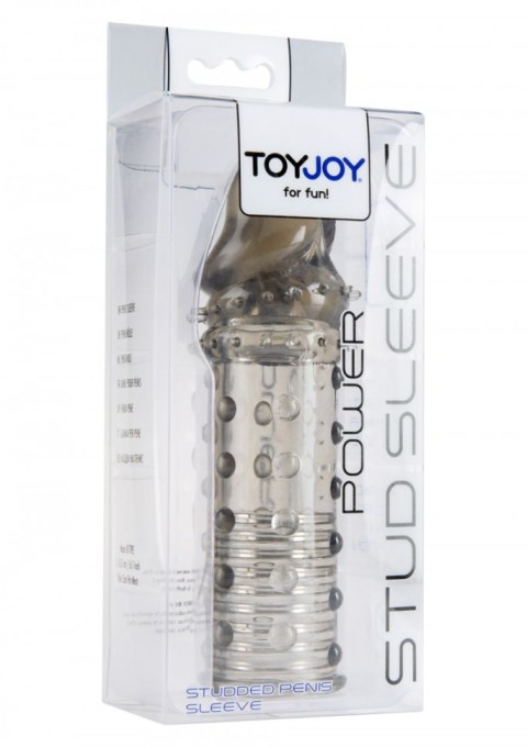 Prelungitor penis transparent Power Stud Sleeve, Grey 15cm - Img 2