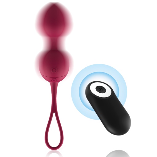 Set bile vaginale keggel cu vibratii si telecomanda Cici Beauty Premium - Img 3