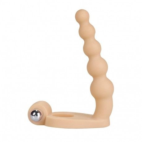 Stimulator anal foarte subtire, cu vibratii The Ultra Soft Bead (inserabil 15cm) - Img 3