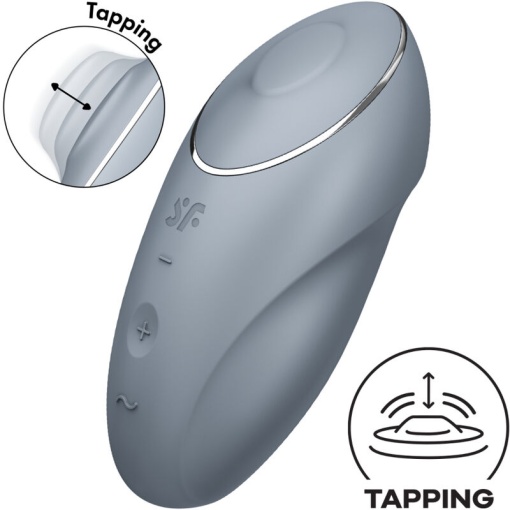 Stimulator clitoris Satisfyer Tap &amp; Climax 1 bluegrey - Img 6