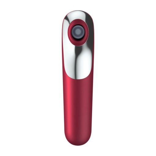 Stimulator clitoris si vibrator punct G inteligent SATISFYER Dual Red - Vibratii + Unde Presiune - Img 7