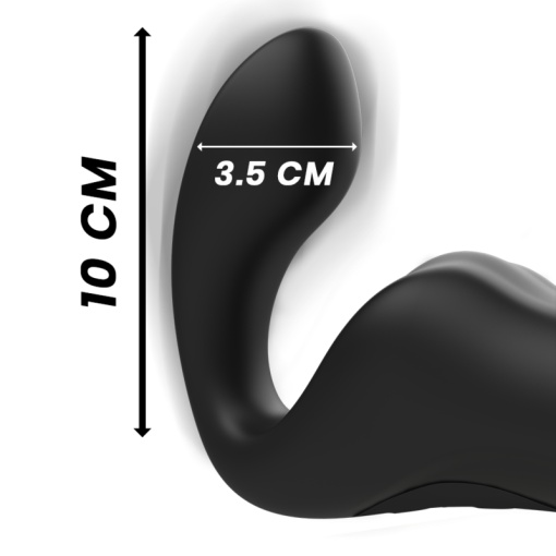 Strap-on cu telecomanda fara curele, fara sustinere, cu 2 capete vibratoare IBIZA - REMOTE CONTROL - Img 3