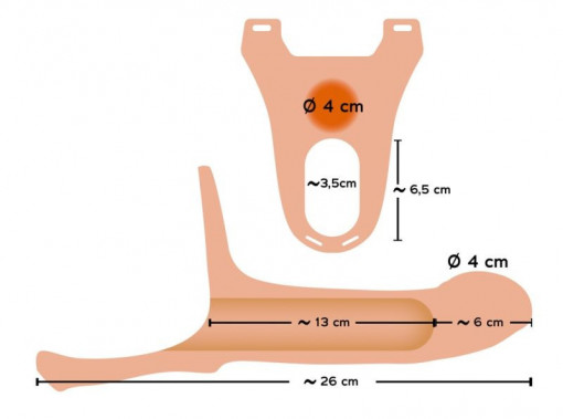 Strap-on din silicon moale Silicone Strap-on 19cm - Img 2
