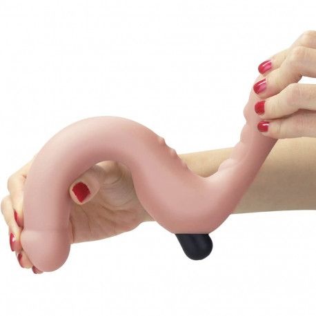 Strap-on din silicon pentru femei cu vibratii si fara curea IJOY Strapless Strap-on - Img 4