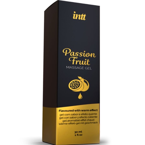 Ulei gel masaj cu efect de incalzire INTT Passion Fruit 30 ml - Img 2
