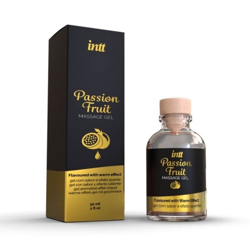 Ulei gel masaj cu efect de incalzire INTT Passion Fruit 30 ml - Img 6