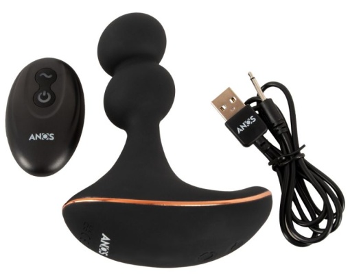 Vibrator anal stimulator prostata rotativ cu telecomanda Rotating Prostate Massager with Vibration - Img 3