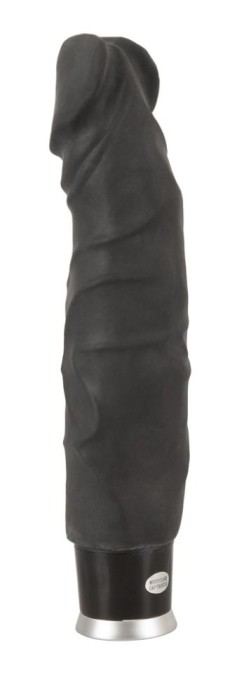 Vibrator clasic realist, flexibil, cu 8 moduri de vibratie Big Vibe, black (23 cm) - Img 4