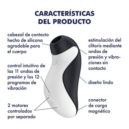 Vibrator cu 11 intensitati ale undelor de presiune Satisfyer Orca (11.5cm) - Img 6
