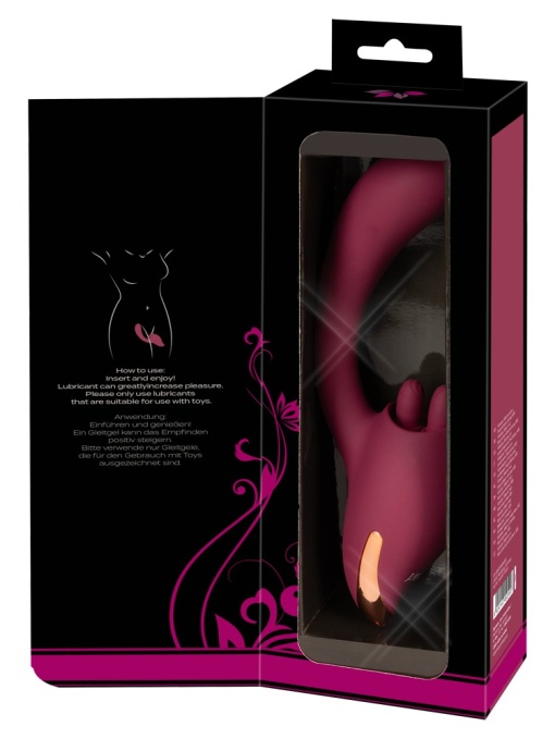 Vibrator cu stimulator inovator cu limbă Javida - Img 7