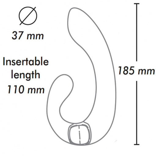 Vibrator de lux stimulator dublu SHUNGA - MIYO INTIMATE Fuchsia
