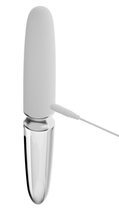 Vibrator drept cu 10 moduri de vibrație Straight LED Vibrator (17.7 cm) Glass/Silicone - Img 4