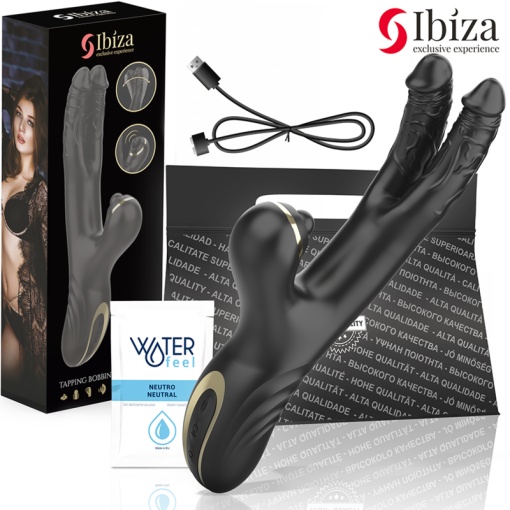 Vibrator Dublu Ibiza - Two Dragons Double Vibrator Black - Img 6