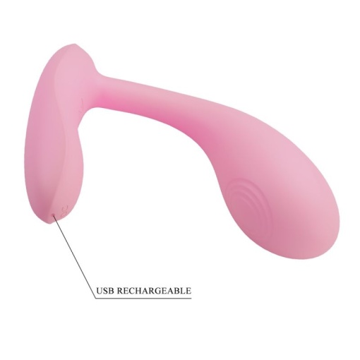 Vibrator G-Spot din silicon, cu aplicatie PRETTY LOVE BAIRD - Img 4