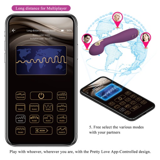 Vibrator inteligent Pretty Love Hector Electroshock Vibrator - Img 8