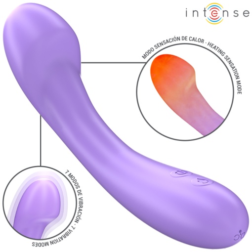 Vibrator INTENSE BECKY – 19 cm, Funcție de incalzire si 7 Moduri de Vibratie - Img 6