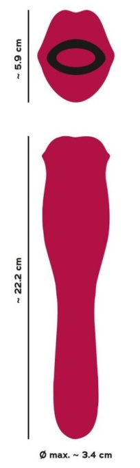 Vibrator multifunctional Oral Fun Vibrator 22cm - Img 4